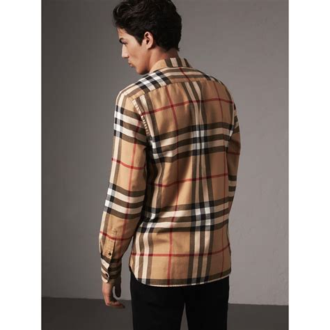 men cheap burberry shirt|burberry flannel shirt men's.